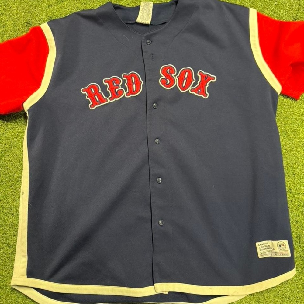 Boston‎ Red Sox navy baseball jersey Size XXL #baseball #MLB